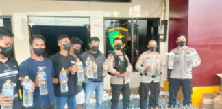 Polda Malut Amankan 718 Botol Miras Jenis Cap Tikus