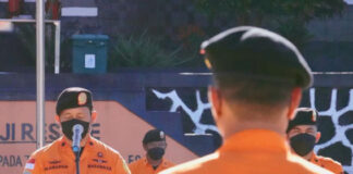 Laksanakan Apel Gelar Pasukan Siaga Sar 2022, Basarnas Ternate Terjunkan 75 Personel