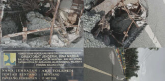 Dinilai Gagal Membangun Jembatan Ake Tolemdi, HMI Soroti Kinerja BPJN Malut