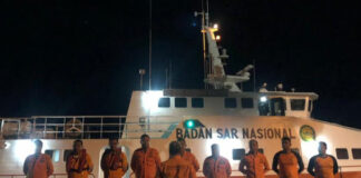 ABK Kapal Asing Terjatuh di Perairan Batan Dua Kota Ternate