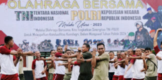 Perkuat Sinergitas dan Kekompakan, TNI-Polri Gelar Kegiatan Olahraga Bersama