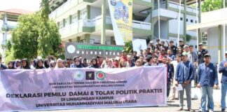 Jelang Pemilu 2024, BEM Teknik dan BEM Hukum Ummu Mengajak Masyarakat Malut Perangi Isu Hoaks dan Politik Uang