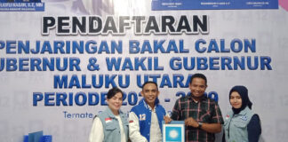 Hari Kedua PAN Malut Buka Pendaftaran Kepala Daerah, Benny Ambil Formulir