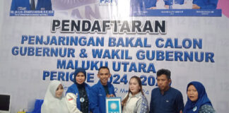 Daftar Balon Gubernur, LO Hein Sambangi Rumah PAN Malut di Hari Ke-3 Penjaringan