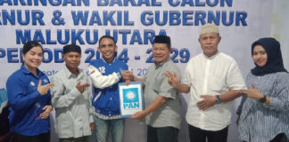 Sambangi Rumah PAN Malut, LO AHM Ambil Formulir Balon Gubernur