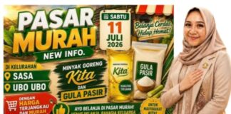 Kolaborasi Gerakan Pangan Murah, Nurjaya Ibrahim Berharap Stabilkan Harga Pangan